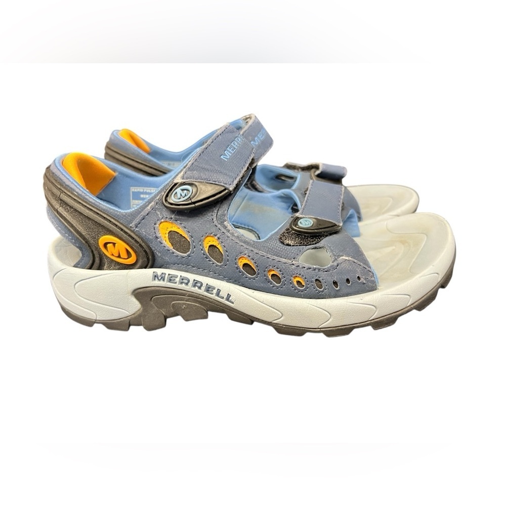 Merrell Sport Sandals Shoes Rapid Pulse Navy Blue 7 Womens Hiking River Trail
